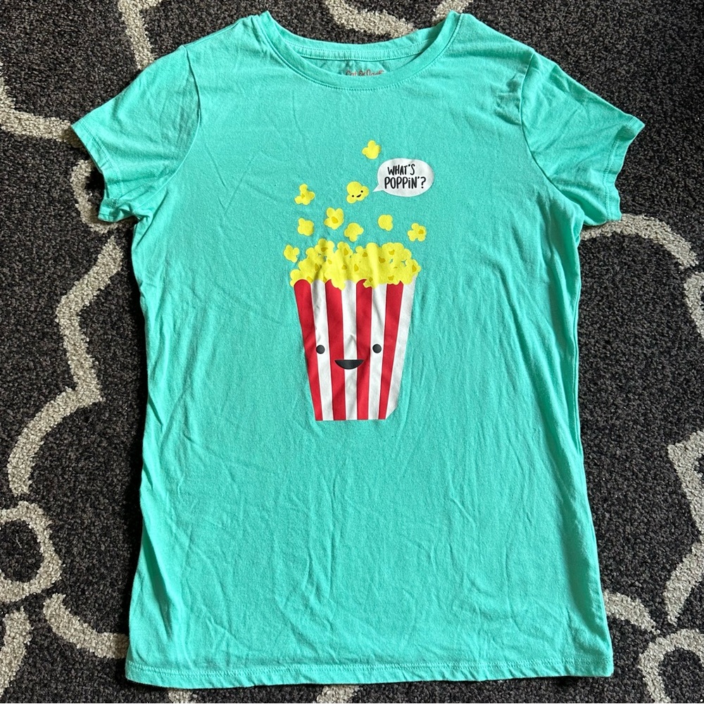 Girls XL Cat & Jack What’s Poppin’? T-Shirt